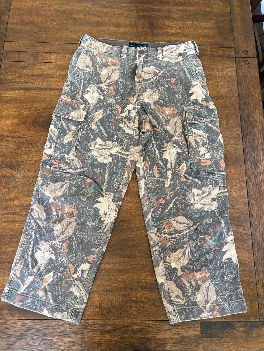 Abercrombie & Fitch Baggy Workwear Camo Carpenter Pants Men 32x28 (32x26.5) Y2K